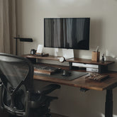 Homage standing wooden motion desk